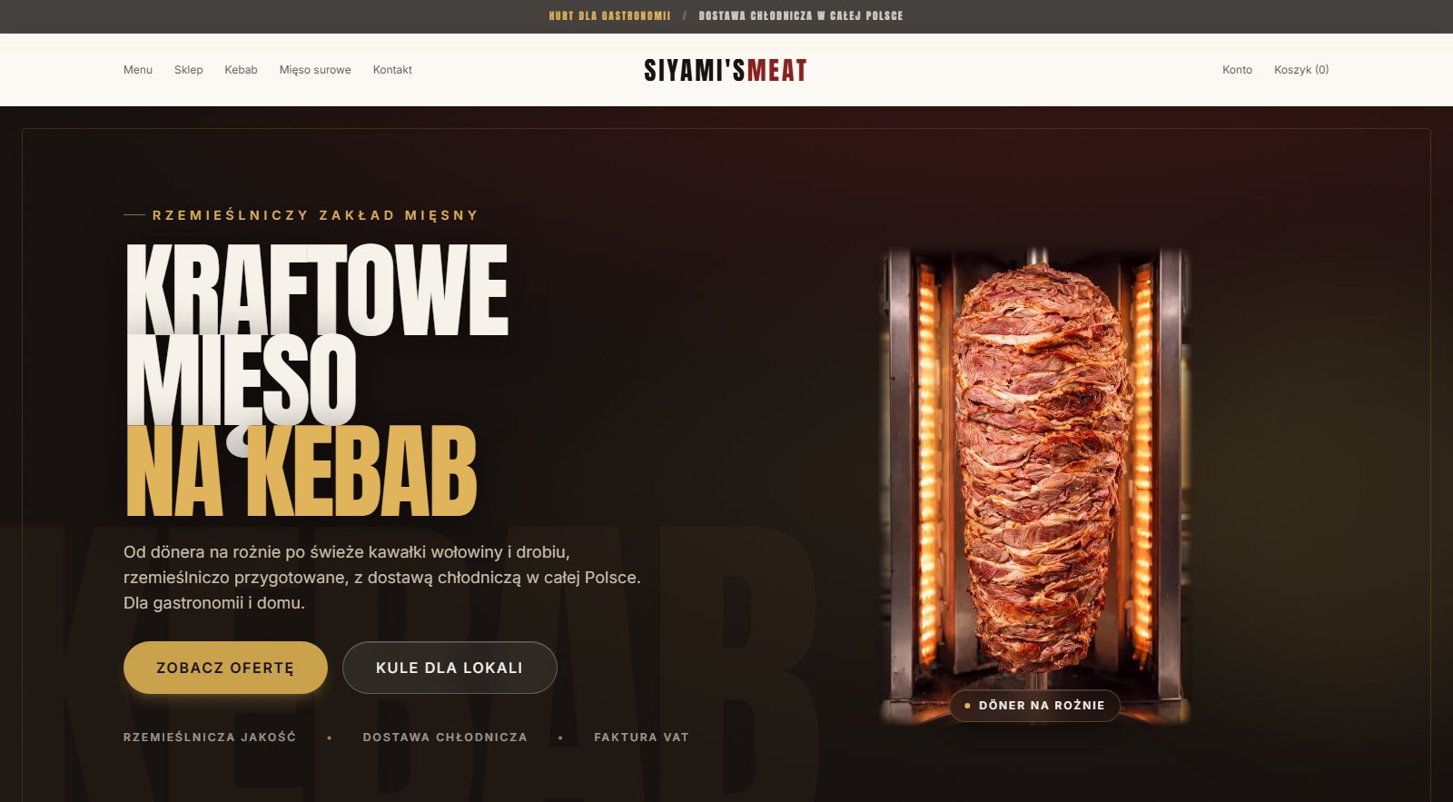 Siyami’s Meat: sklep B2B i B2C producenta mięsa na kebab